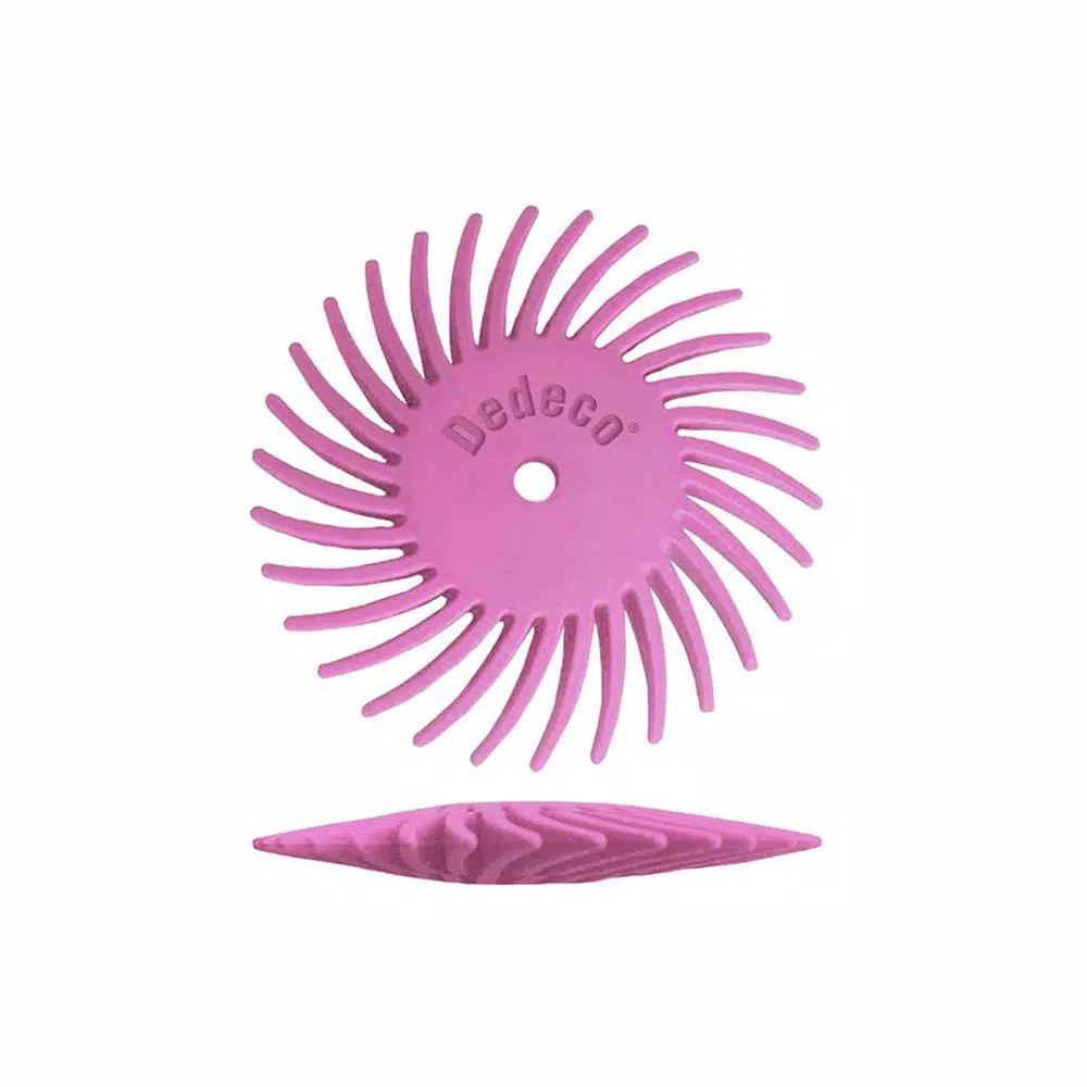 Dedeco Sunburst 7/8 in. Radial Discs, 600-Grit Pumice, 48-Pack Rotary Polishing Tool