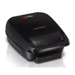 Hamilton Beach Indoor Contact Grill with 60 sq. in. Nonstick Removable Cooking Plates, Black thumbnail 1