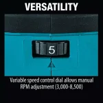 Makita 18V LXT Brushless 4-1/2 in. / 5 in. Cordless Angle Grinder with AWS & Electric Brake (Tool Only) thumbnail 2