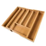 Lavish Home Bamboo Expandable Utensil Drawer Organizer, Brown thumbnail 2