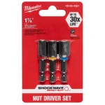 Milwaukee SHOCKWAVE Impact Duty Magnetic Nut Driver Set, 3-Piece, 1-7/8 in. thumbnail 3