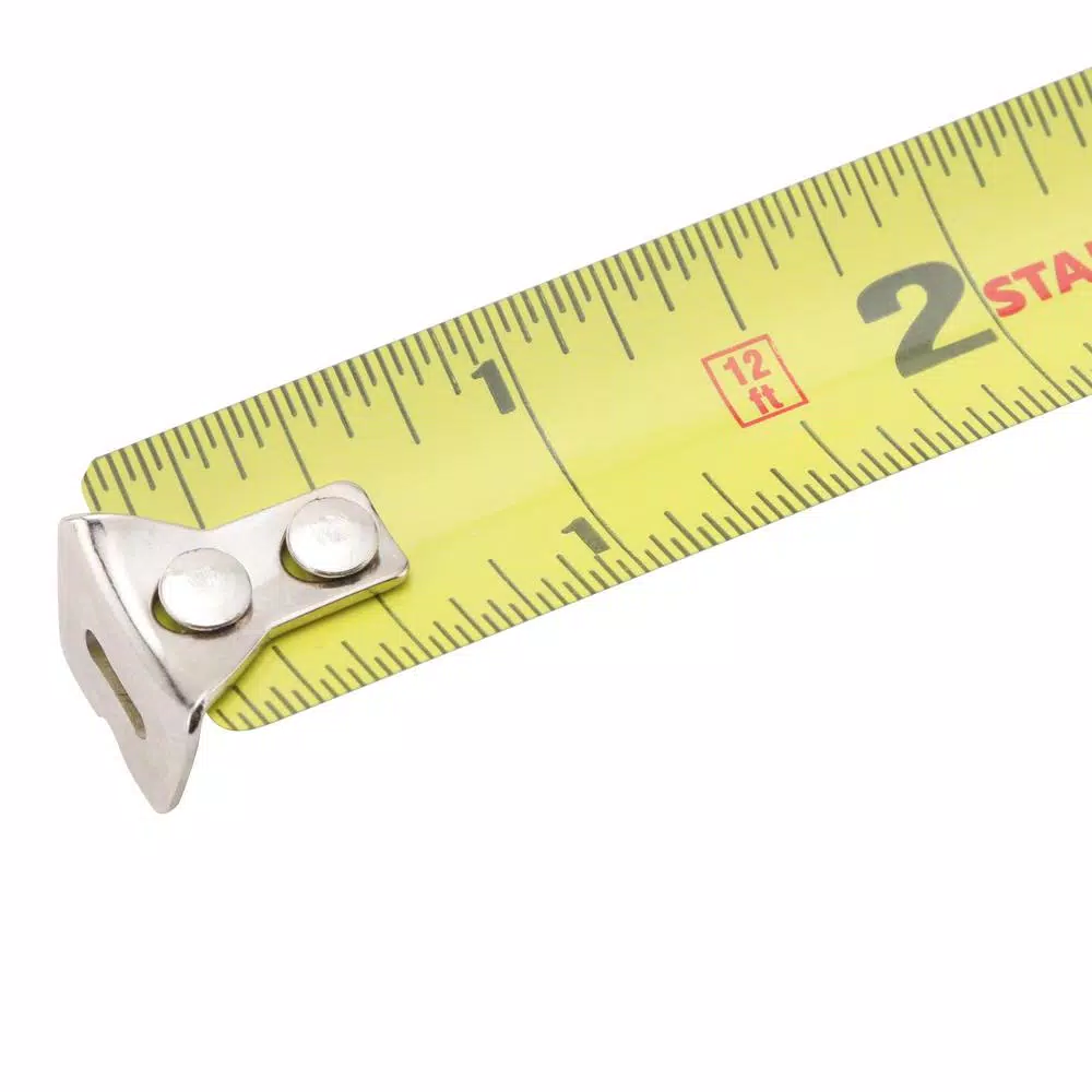 Stanley 12 ft. PowerLock Tape Measure, 3/4 in. Wide Blade, Die-Cast Metal Case