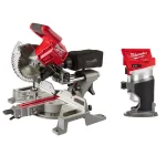Milwaukee M18 FUEL 7-1/4 in. Dual Bevel Sliding Compound Miter Saw with Compact Router Kit thumbnail 1