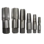 Drill America 12-Piece Carbon Steel NPT Pipe Tap and Die Set with Wooden Case thumbnail 3