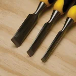 Stanley 3-Piece Wood Chisel Set, Hardened Chrome Carbon Steel Blades thumbnail 4