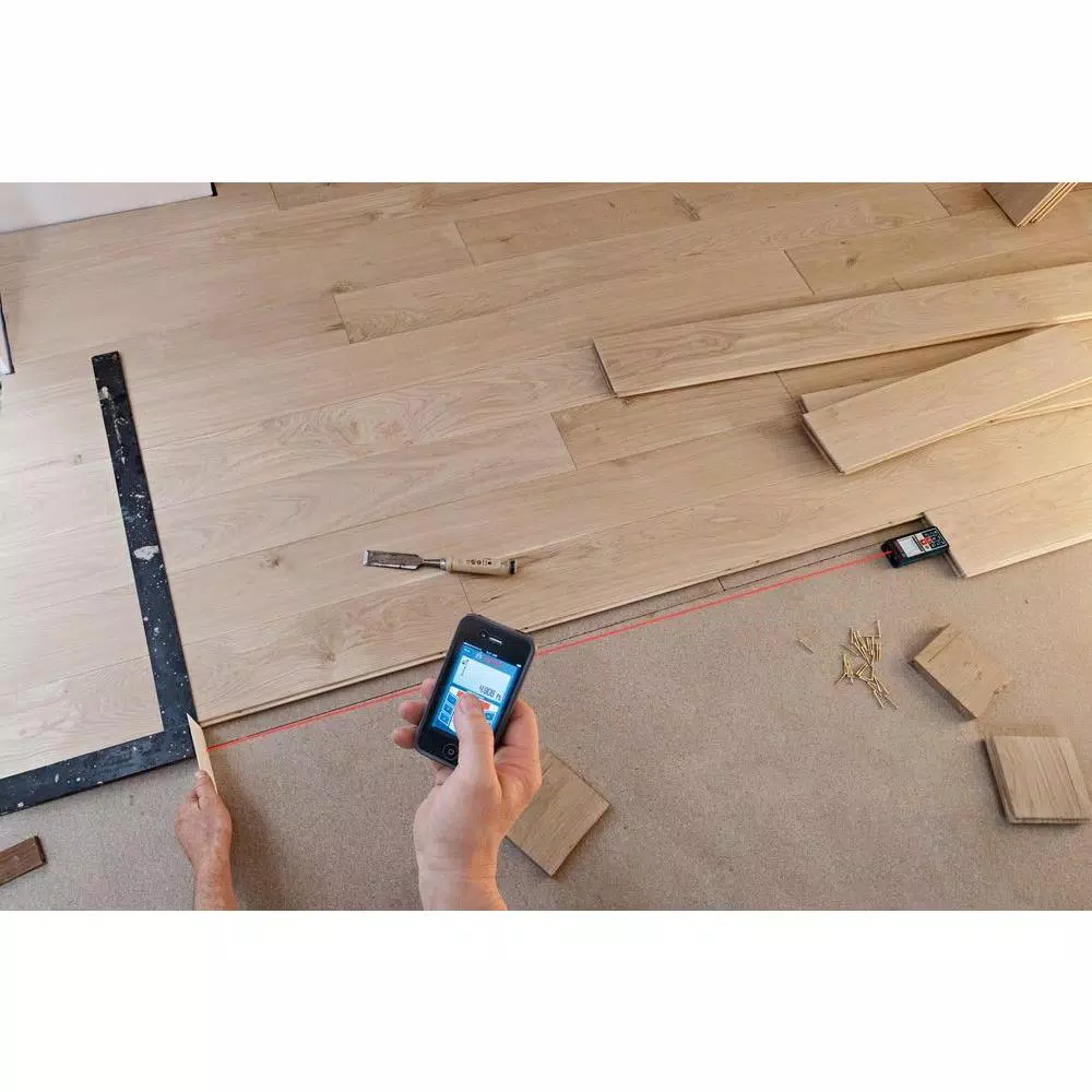 Bosch GLM 100 C Bluetooth Laser Distance and Angle Measure, 100 ft.