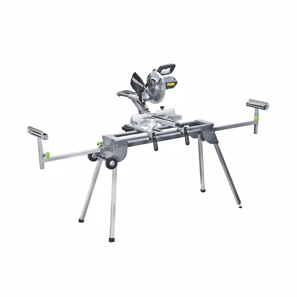 Genesis Heavy-Duty Folding Miter Saw Stand with Wheels and All-Steel Construction