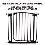 Dreambaby Chelsea Auto-Close Security Gate with Extensions, 29.5 in. H, Black thumbnail 2