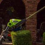 Earthwise 20V Cordless Pole Hedge Trimmer, 20 in. Blade, 2 Ah Battery and Charger Included thumbnail 8