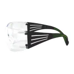 3M SecureFit 400 Series Safety Glasses - Black/Neon Green with Clear Anti-Fog Lenses thumbnail 2