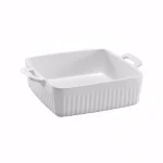 Over and Back Nolita Large Square Porcelain Baker, White thumbnail 1