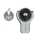 TEKTON 3/8 in. Drive 9 in. Swivel Head Ratchet, 72-Tooth thumbnail 3