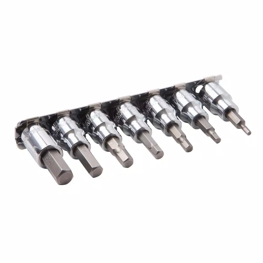 Steelman 7-Piece 3/8 in. Drive Metric Hex Bit Socket Set