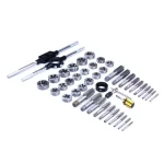 Steel Core Tungsten Steel Metric Tap and Die Set, 45-Piece Professional Tool Kit thumbnail 3