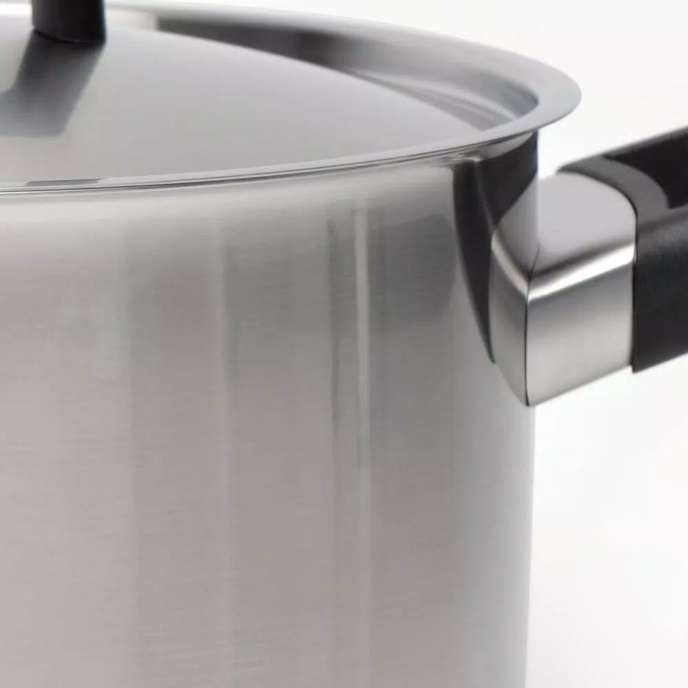 BergHOFF Ron 6.8 Qt. Stainless Steel Stock Pot with Lid, Induction Compatible