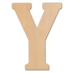 Jeff McWilliams Designs 15 in. Oversized Unfinished Wood Letter Y - Industrial Style Wall Decor thumbnail 1