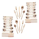 Home Decorators Collection Brenner 40-Piece Copper Finish 18/0 Stainless Steel Flatware Set, Service for 8 thumbnail 8