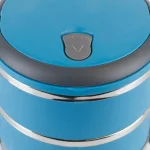 Unbranded 3-Tier Leak-Proof Stainless Steel and Plastic Lunch Box with Pop-Up Handle thumbnail 4