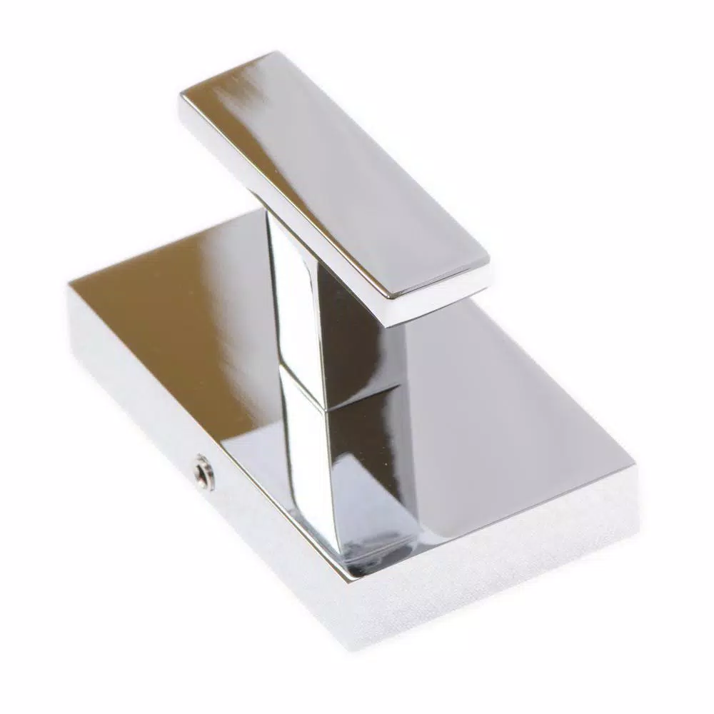 Italia Genoa Single Robe Hook, Polished Chrome, Solid Brass