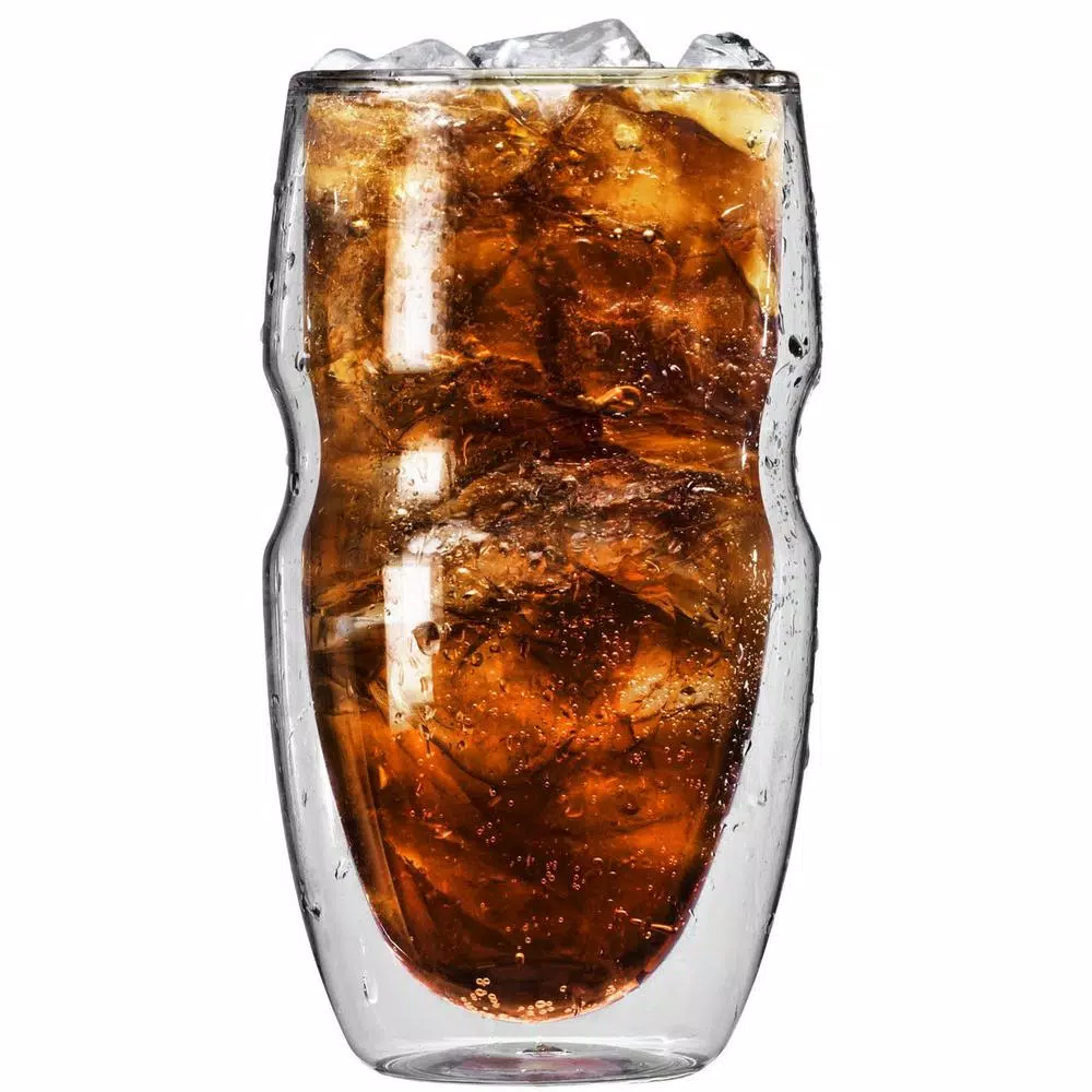 Ozeri Serafino 16 oz. Double Wall Borosilicate Glassware Set of 6 - Insulated Coffee and Tea Glasses