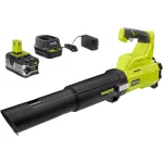 RYOBI 18V ONE+ Brushless Jet Fan Handheld Blower Kit with 4 Ah Battery and Charger thumbnail 1