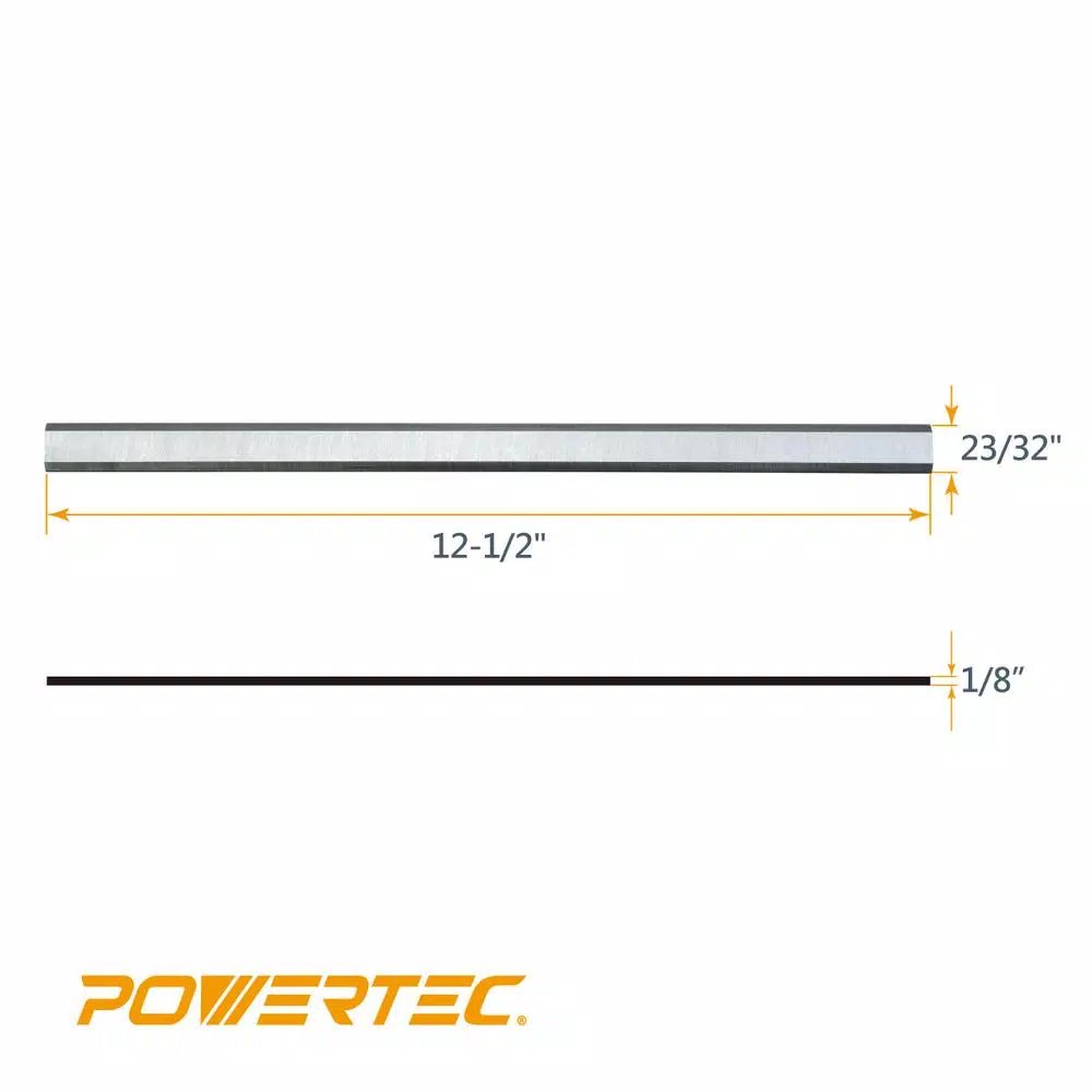 POWERTEC 12.5 in. High Speed Steel Planer Knives for Wilton 99178 (Set of 2)