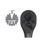 TEKTON 3/8 in. Drive 7 in. Composite Ratchet, 72-Tooth Oval Head thumbnail 10