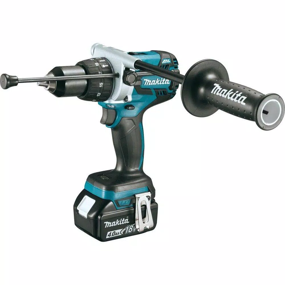 Makita 18V LXT Brushless 1/2 in. Cordless Hammer Drill Combo Kit with (2) 4.0Ah Batteries, Charger & Case