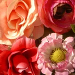 National Tree Company 32 in. Mixed Rose and Dahlia Spring Wreath - Red, Pink, and Cream Floral Decor thumbnail 2