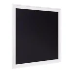 DesignOvation Bosc White Chalkboard Magnetic Memo Board, Square Framed Wall Decor thumbnail 2