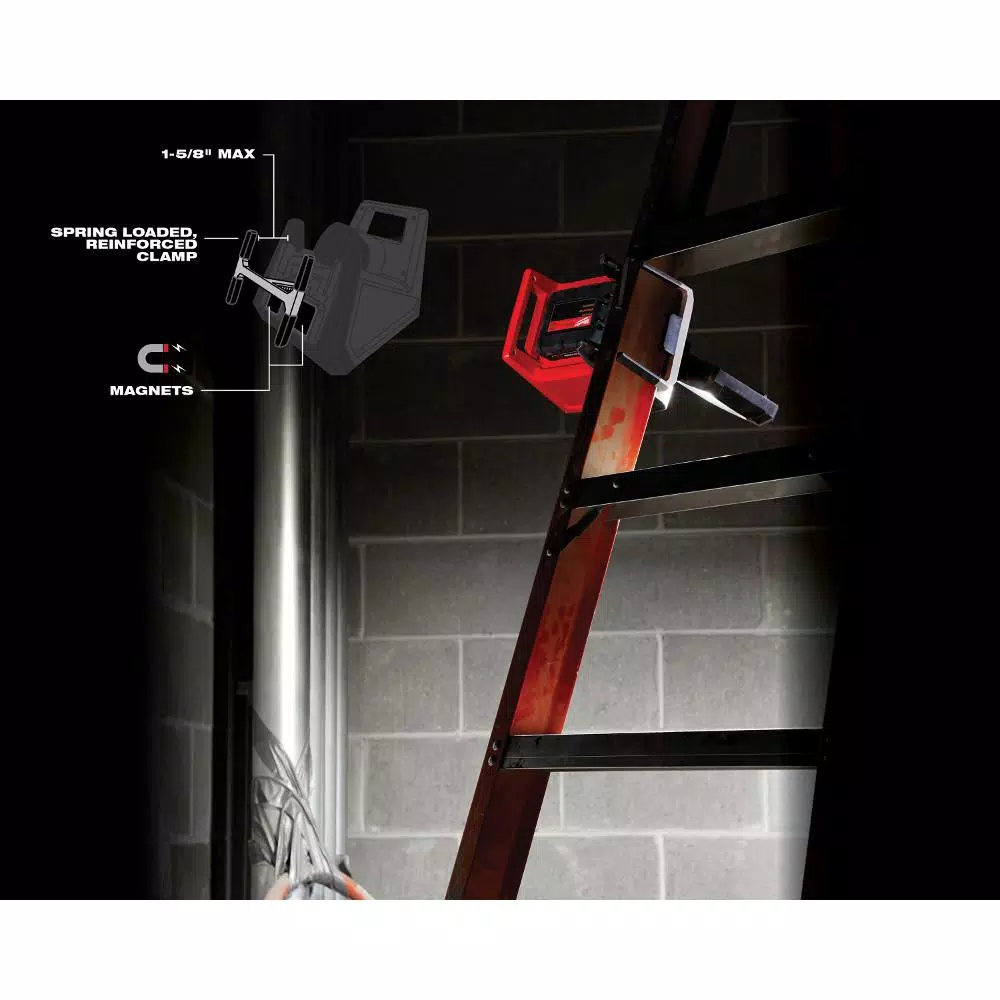 Milwaukee M18 18V Cordless Rover LED Mounting Flood Light, 1500 Lumens (Tool-Only)