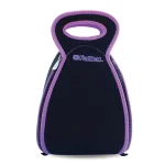 FLATBOX Plus Black and Purple Neoprene Lunch Bag and Unzipping Placemat Set thumbnail 1