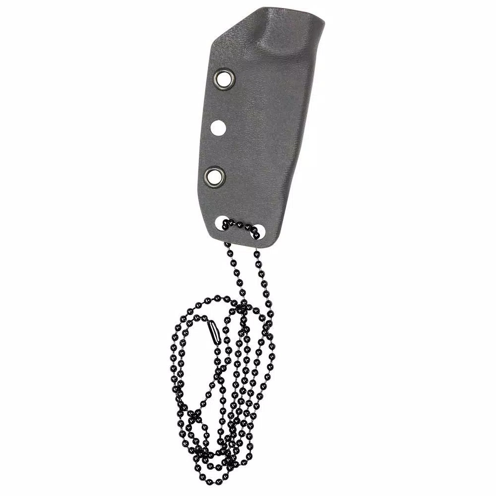 Camillus Choker 5.5 in. Tanto Fixed Blade Knife with Kydex Sheath and Neck Chain