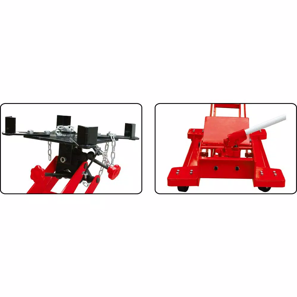 Big Red 1,000 lb. Roll-Under Transmission Jack with Hydraulic Lift