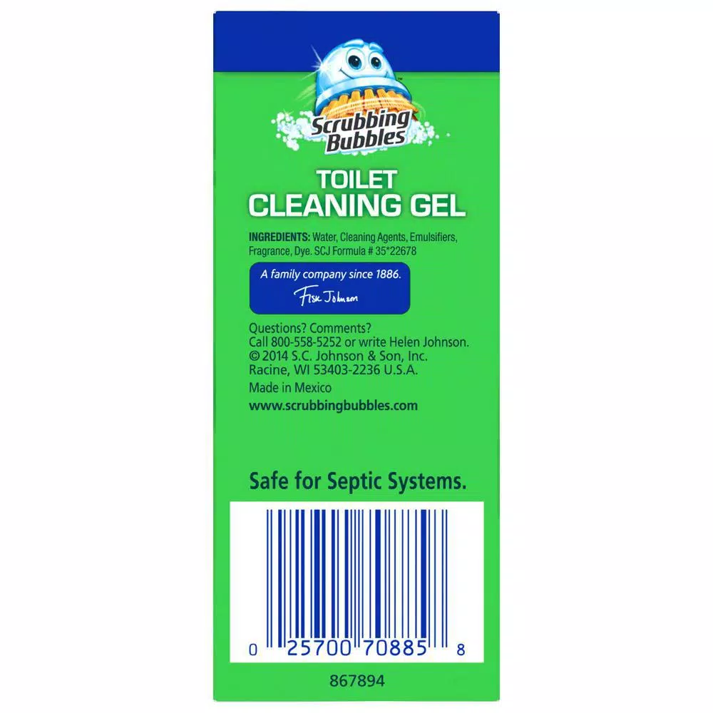 Scrubbing Bubbles Toilet Cleaning Gel Starter Kit, 5.63 oz (Pack of 5)