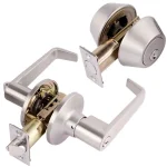 Toledo Fine Locks Double Cylinder Keyed Entry Combination Set, Satin Nickel thumbnail 1