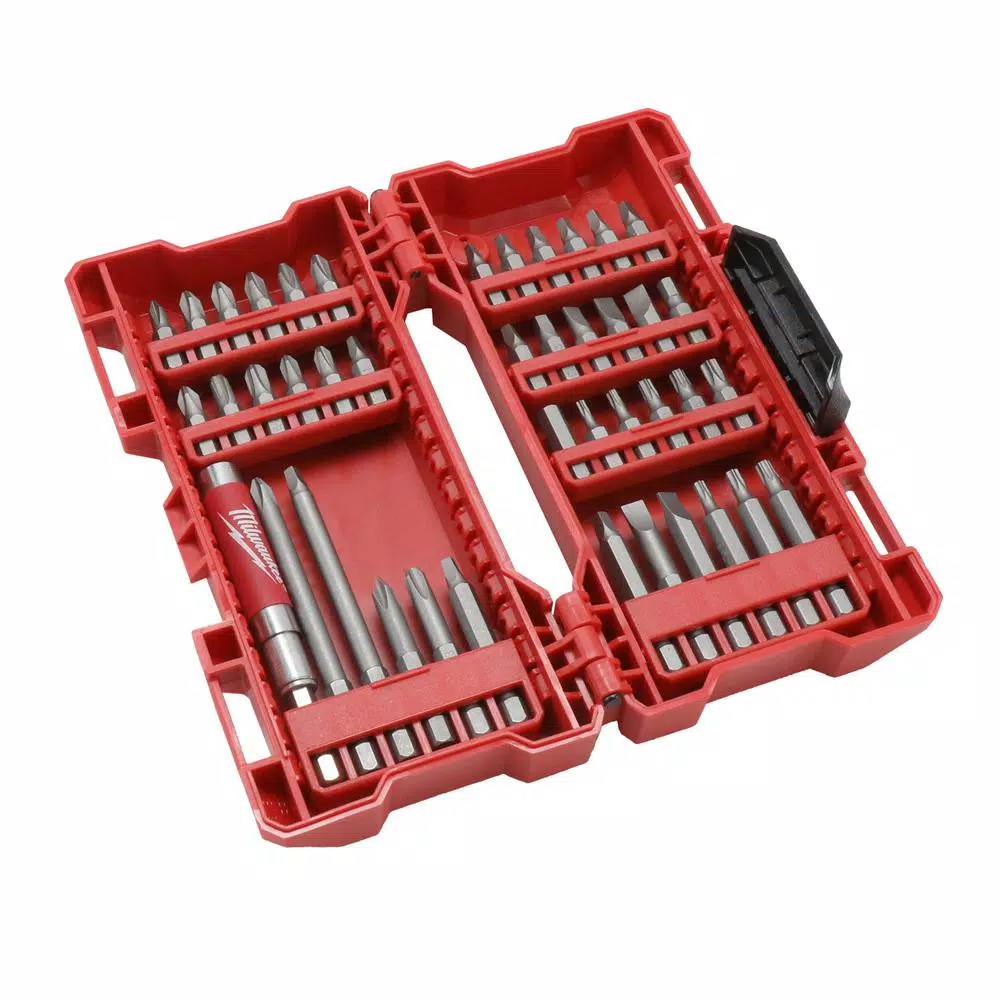Milwaukee M12 12V Cordless 1/4 in. Hex Screwdriver & LED Worklight Kit with (2) 1.5Ah Batteries, Bit Set & Bag
