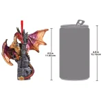 Design Toscano Zanzibar Gothic Dragon Holiday Ornament, 4.5 in. Hand-Painted Resin thumbnail 7