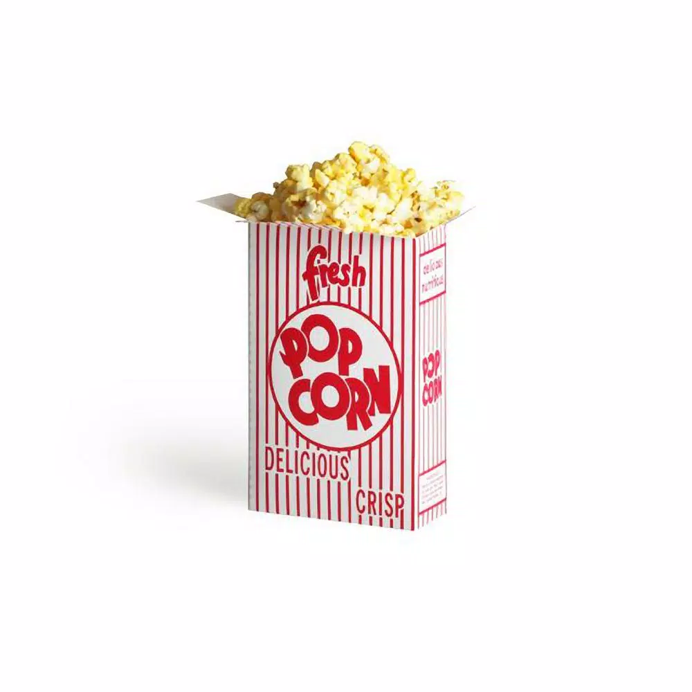 Great Northern Large Red Popcorn Boxes, 38 oz. Capacity, 50-Count Pack
