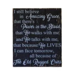 Unbranded Boulder Innovations "I Still Believe In Amazing Grace" 16 x 19 in. Printed Wood Wall Art Sign thumbnail 2