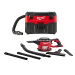 Milwaukee M18 18V Lithium-Ion Cordless Wet/Dry Vacuum & M18 Compact Vacuum 2-Tool Combo Kit thumbnail 1