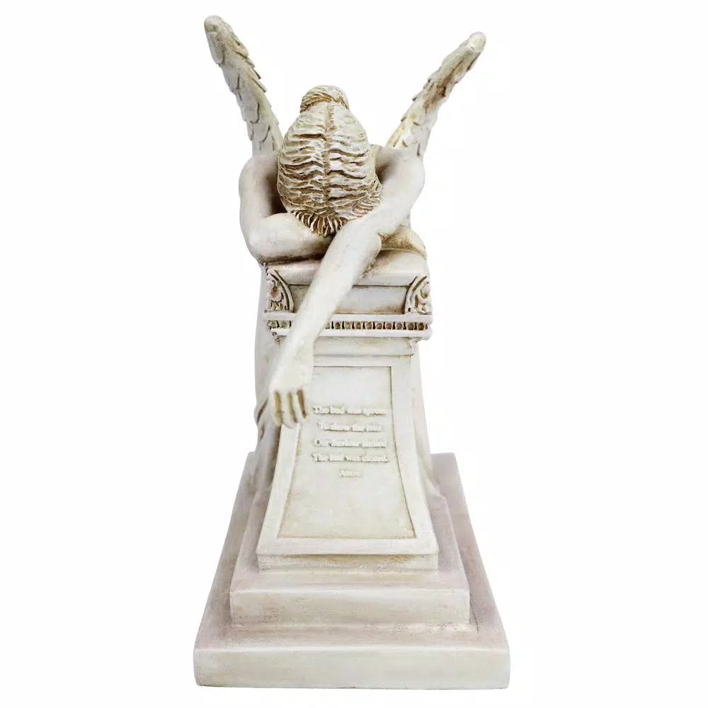 Design Toscano Angel of Grief Monument Desktop Statue, 7.5 in. H