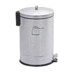 Wenko Urban 5.3 Gal. Zinc Plated Step On Trash Can with Soft Close Lid thumbnail 2