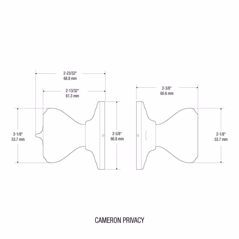 Kwikset Cameron Privacy Door Knob, Satin Nickel, with Microban Antimicrobial Technology