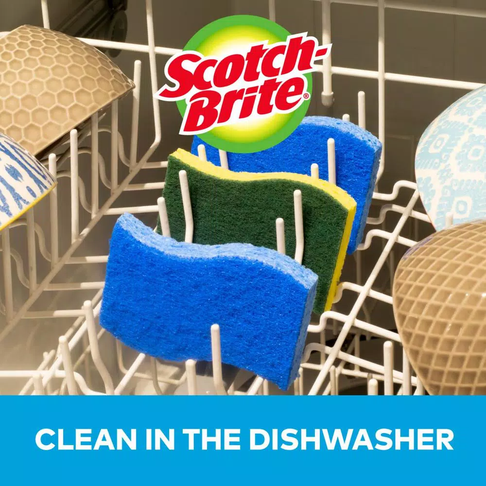 Scotch-Brite Non-Scratch Scrub Sponges, Blue, 9-Pack