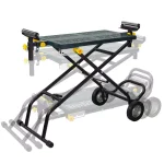 POWERTEC Universal Deluxe Rolling Miter Saw Stand with 440 lb Capacity and 8" Wheels thumbnail 3