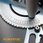 POWERTEC Universal Table Saw Miter Gauge with 27 Locking Angle Stops thumbnail 2