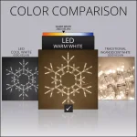 Kringle Traditions 36 in. 105-Light LED Warm White Folding Snowflake Decoration thumbnail 4