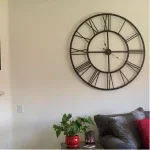 Utopia Alley Rivet Roman 45 in. Distressed Bronze Oversize Industrial Wall Clock thumbnail 12