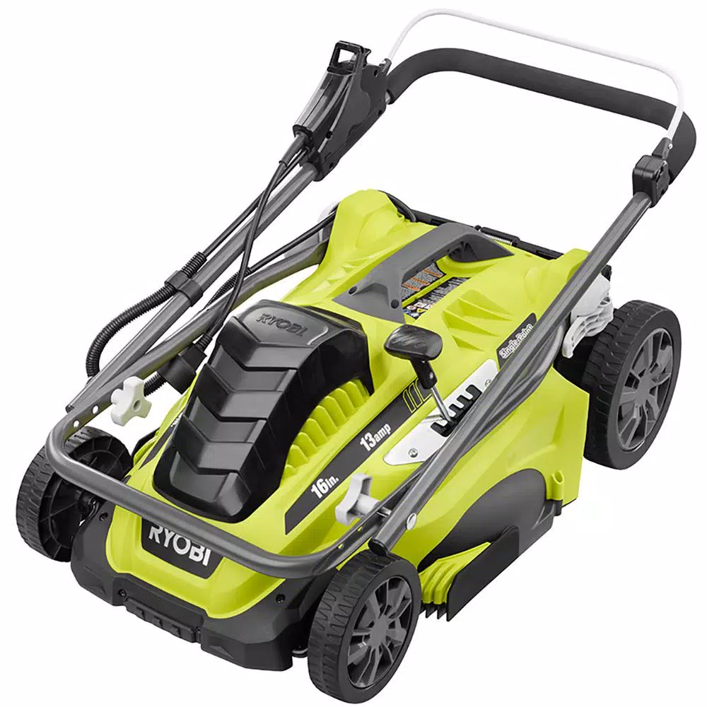 RYOBI 16 in. 13 Amp Corded Electric Walk Behind Push Mower and 10 Amp String Trimmer Combo Kit
